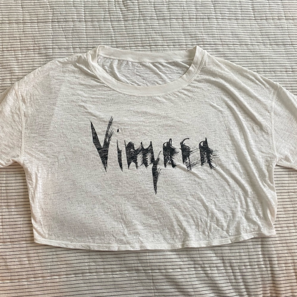 Lululemon vinyasa sheer crop top